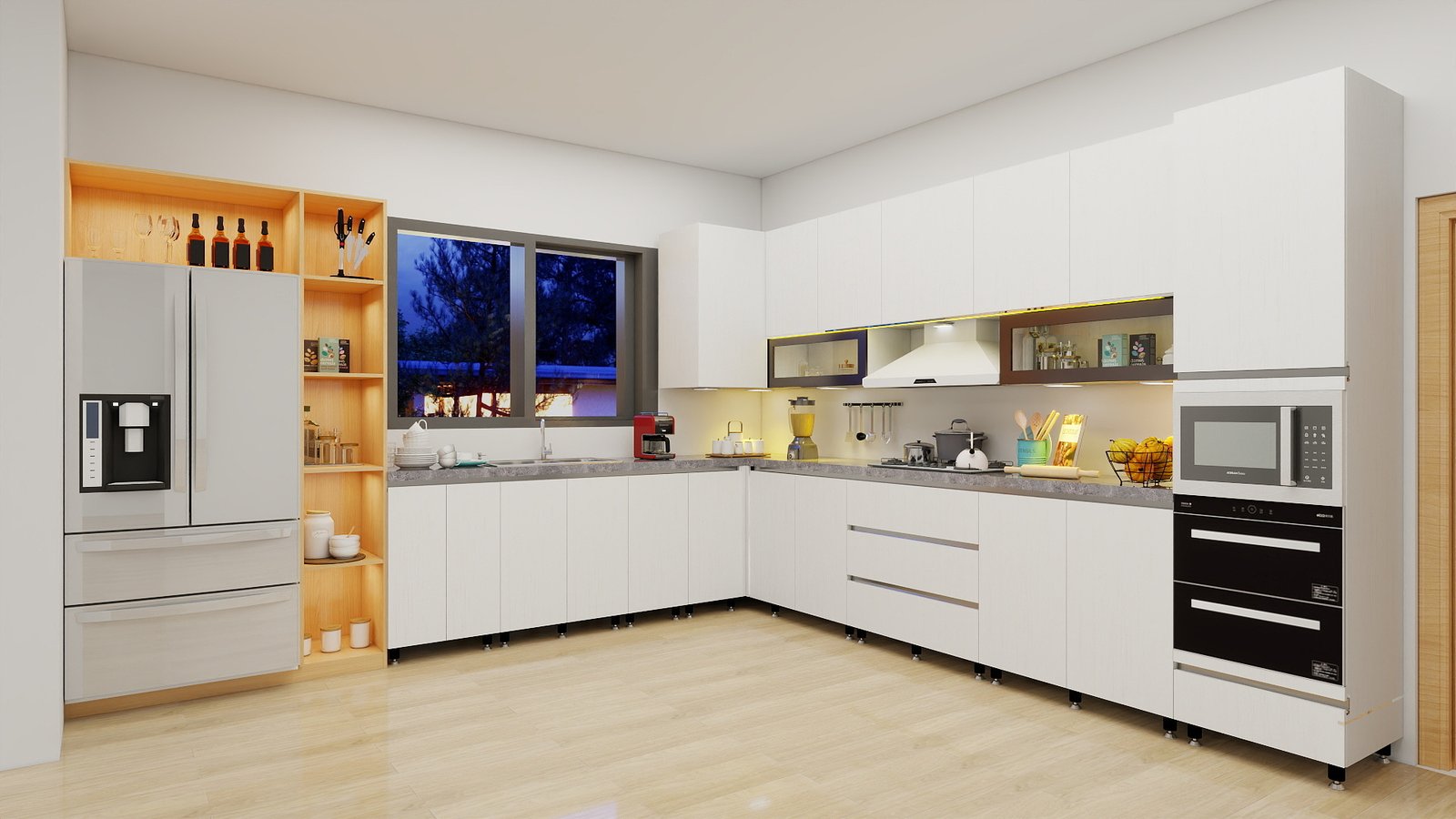 Custom kitchen by Habib Wood Works