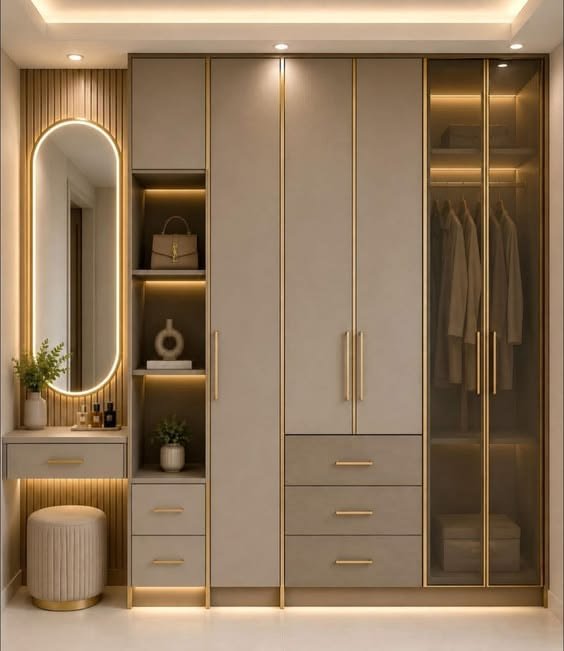 Luxury dressing wardrobe