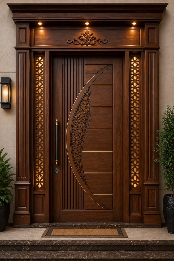 Custom wooden doors