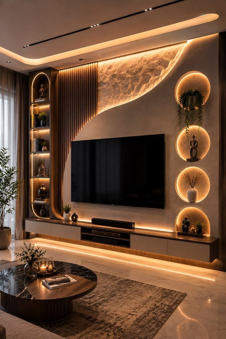 Modern media wall